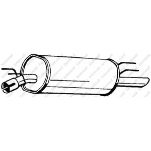 Bosal Silencieux arrière PRIX CANON, par ex. pour Opel pas cher