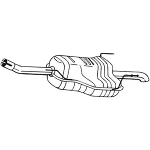 Comparateur de prix : Silencieux D'échappement Arrière Bosal 185493