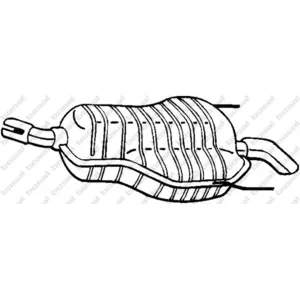 Bosal Silencieux arrière PRIX CANON, par ex. pour Opel pas cher