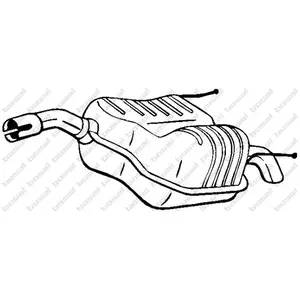 Comparateur de prix : Bosal Silencieux arrière PRIX CANON, par ex. pour Opel
