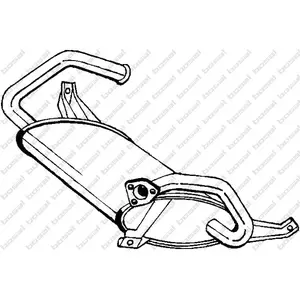 Bosal Silencieux arrière PRIX CANON, par ex. pour Mitsubishi