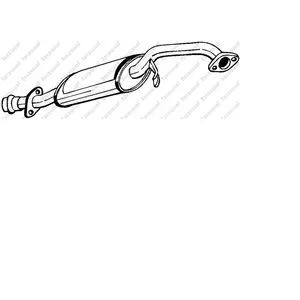 Silencieux D'échappement Intermédiaire Bosal 177815 pas cher