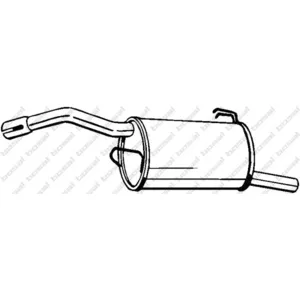 BOSAL Silencieux arrière pour MITSUBISHI: Colt (Ref: 177-683) pas cher