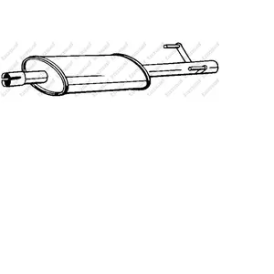 BOSAL Silencieux central pour MERCEDES-BENZ: Sprinter (Ref: 175-209) pas cher