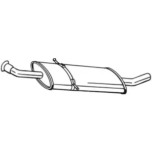 BOSAL Silencieux central pour MERCEDES-BENZ: Classe A (Ref: 175-017) pas cher