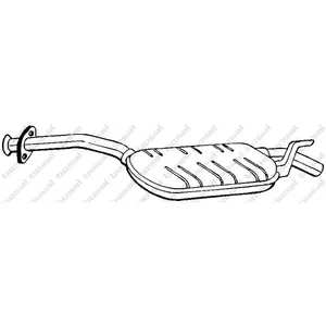 Comparateur de prix : BOSAL Silencieux central pour MERCEDES-BENZ: 124 Series (Ref: 175-175)