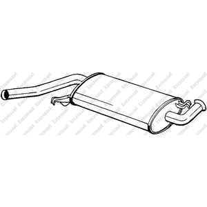 Silencieux central 105-215 Bosal 105215 pas cher