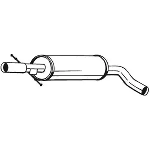 Comparateur de prix : Bosal Silencieux central PRIX CANON, par ex. pour VW, Skoda, Seat, Audi