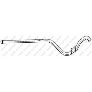 BOSAL Tuyau d'échappement pour RENAULT: Extra, Express (Ref: 837-509) pas cher