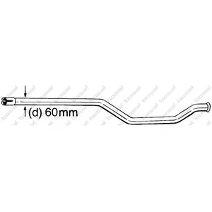 Tube de réparation, catalyseur BOSAL 889-007Vendu parmotointegrator