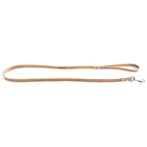 Martin Sellier Laisse en Cuir Surpiqué Classique 12mm x 1m Naturel pas cher