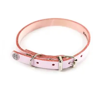MARTIN Coll cuir 18-45cm rose pas cher