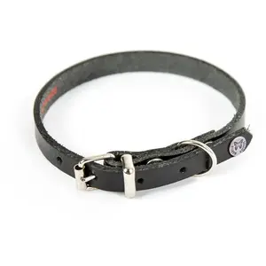 MARTIN Coll cuir 16-40cm noir pas cher