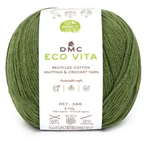Non renseigné Fil de coton recyclé ECO VITA pour tricot et crochet - 100GR - DMC(...) - 18 Palmier