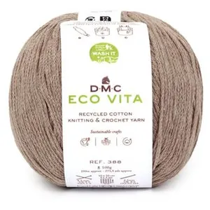 Fil coton recyclé DMC Eco Vita - Marron pas cher