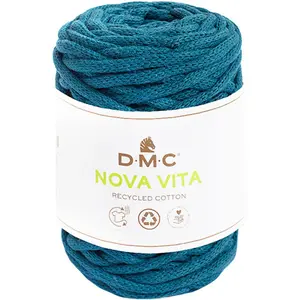 Comparateur de prix : Coton recyclé macramé ECO VITA 12 (250gr) ! - Dmc - certifié Oeko-Tex(...) - 73 Bleu