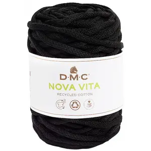 Comparateur de prix : Coton recyclé macramé ECO VITA 12 (250gr) ! - Dmc - certifié Oeko-Tex(...) - 02 Noir