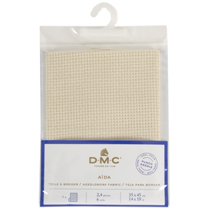 Comparateur de prix : DMC Toile Aïda 2,4 pts Punch Needle 51x61 cm - Ecru