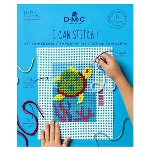 DMC Kit Tapisserie 13 x 18 cm Tortue pas cher