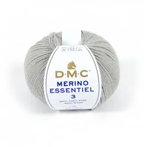 Pelote de laine Merino Essentiel 3 - DMC - Certifié Oeko-Tex 972 Gris ... pas cher