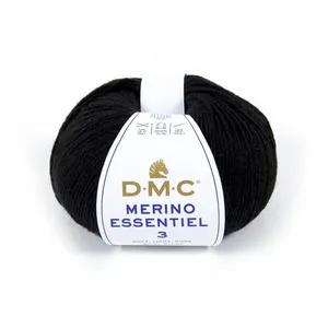 Pelote de laine Merino Essentiel 3 - DMC - Certifié Oeko-Tex 973 Noir ... pas cher