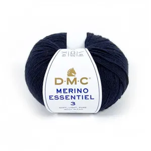 Pelote de laine Merino Essentiel 3 - DMC - Certifié Oeko-Tex 952 Bleu ... pas cher