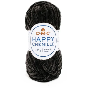 DMC Fil Happy Chenille Pelote 15 g Noir n°22 pas cher