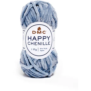 DMC Fil Happy Chenille Pelote 15 g Bleu orage n°18 pas cher