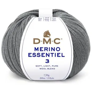 Pelote de laine Merino Essentiel 3 - DMC - Certifié Oeko-Tex 991 Gris ... pas cher