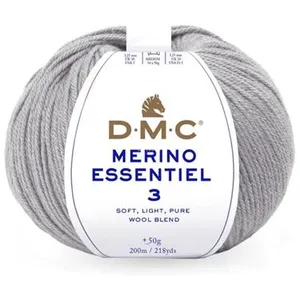 Pelote de laine Merino Essentiel 3 - DMC - Certifié Oeko-Tex 985 Gris ... pas cher