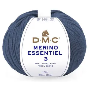 Pelote de laine Merino Essentiel 3 - DMC - Certifié Oeko-Tex 987 Bleu ... pas cher