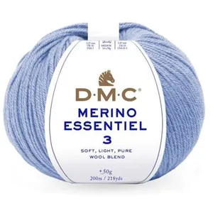 Pelote de laine Merino Essentiel 3 - DMC - Certifié Oeko-Tex 984 Bleu ... pas cher
