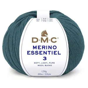 Pelote de laine Merino Essentiel 3 - DMC - Certifié Oeko-Tex 988 Bleu ... pas cher