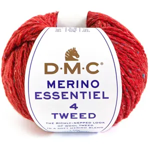 Comparateur de prix : DMC Fil à tricoter Merino Essentiel 4 Tweed 50g 906 Riding red