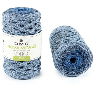 Comparateur de prix : Fil DMC - Nova Vita 4 - Coton Recyclé - 250 g - Bleu Chiné - Macramé, Crochet, Tricot