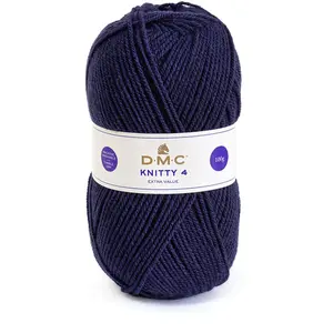 DMC Fil à tricoter Knitty 4 100 g Bleu anglais n°611 pas cher