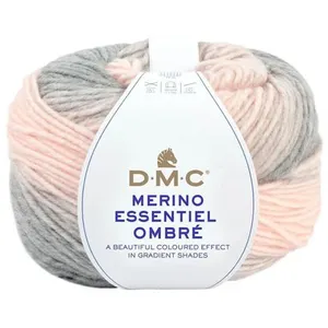 DMC Laine Merino Essentiel Ombre - 150 g - 1005 - Rose et Gris