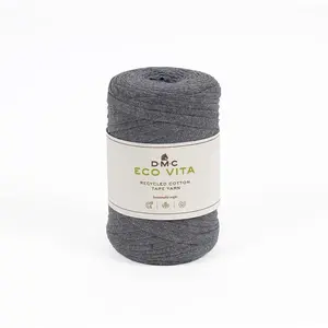 Comparateur de prix : DMC Fil crochet Eco Vita Tape Yarn 250 g Gris foncé 122