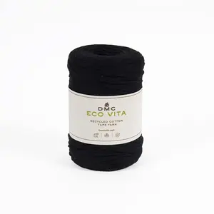 Comparateur de prix : DMC Fil crochet Eco Vita Tape Yarn 250 g Noir 02