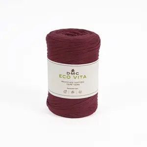 Comparateur de prix : DMC Fil crochet Eco Vita Tape Yarn 250 g Rouge 05