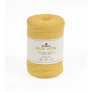 Coton recyclé Eco Vita Tape Yarn - 250GR - DMC(...) - 09 Jaune pas cher