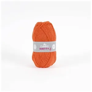 Non communiqué Fil à tricoter KNITTY 4 - 50gr - DMC(...) - 570 Orange pas cher