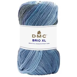 Pelote de laine DMC Brio XL - 402 - Bleu