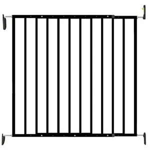 Comparateur de prix : Barrière de sécurité Enfant LEA NOIRE - Noir - 64 a 113cm - Acier - Barrière à portillon