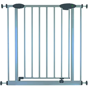 NIDALYS Barriere ROMEO Metal Portillon Sans percage 73-81cm Gris pas cher