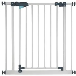 NIDALYS Barriere CLEO Metal Portillon Sans percage 73-81cm Blanche TU pas cher