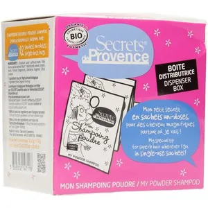 Secrets de Provence - Shampooing en poudre cheveux normaux 12 sachets - Secrets de Provence pas cher