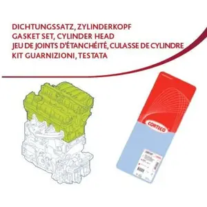 CORTECO Pochette de joints haut moteur pour ALFA ROMEO: 145, 146 (Ref: 418527P) pas cher