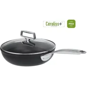 Comparateur de prix : Sauteuse CRISTEL 28 CM CASTEL PRO FIXE ULTRALU CERALISS +