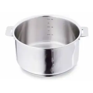 Cristel - F24QMP- Faitout inox 24cm sans poignée amovible - Collection Casteline pas cher